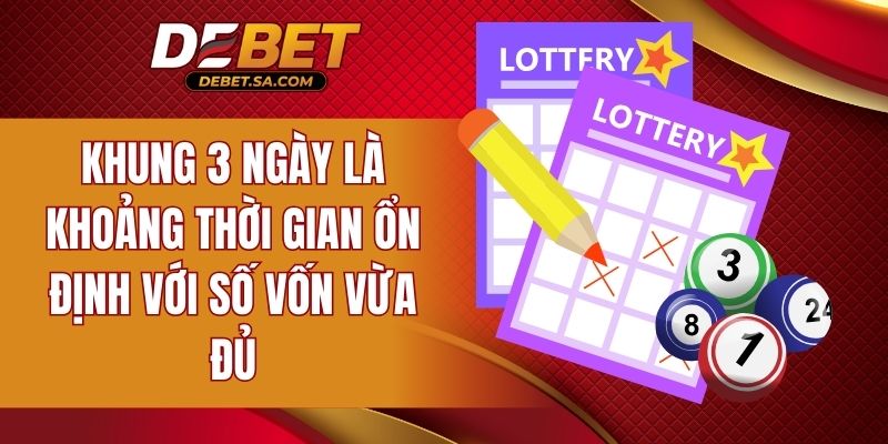 Khung 3 ngày là khoảng thời gian ổn định với số vốn vừa đủ