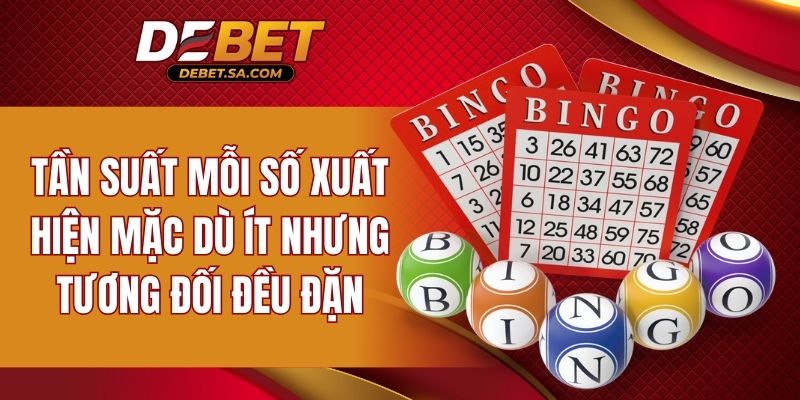 Tần suất mỗi số xuất hiện mặc dù ít nhưng tương đối đều đặn